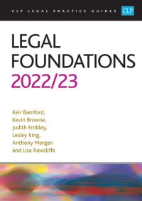Book Cover for Legal Foundations 2022/23 by Keir Bamford, Kevin Browne