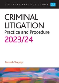 Book Cover for Criminal Litigation by Deborah Sharpley