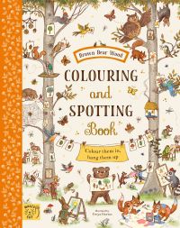 Book Cover for Brown Bear Wood: Colouring and Spotting Book by Freya Hartas