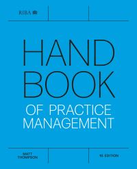 Book Cover for Handbook of Practice Management by Matt Thompson