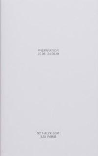 Book Cover for Preparation 20.06 24.06.19 by 1017ALYX9SM Brand