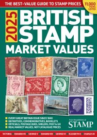 Book Cover for 2025 British Stamp Market Values by Guy Thomas