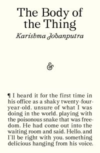 Book Cover for The Body of the Thing by Karishma Jobanputra