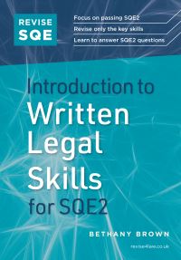 Book Cover for Introduction to Written Legal Skills for SQE2 by Bethany Brown