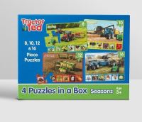 Book Cover for 4 Puzzles in a Box - Tractor Ted by ALEXANDRA HEARD