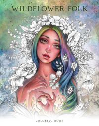 Book Cover for Wildflower Folk Coloring Book by Christine Karron