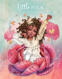 Book Cover for Little Folk Coloring Book by Christine Karron