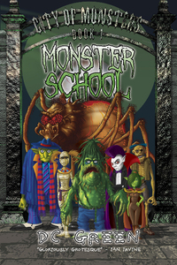 Book Cover for Monster School by DC Green