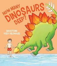 Book Cover for HOW MANY DINOSAURS DEEP? by Susan McCreery