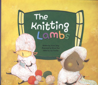Book Cover for The Knitting Lambs by Joy Cowley, Jiyun Jang