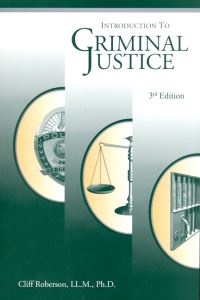 Book Cover for Introduction to Criminal Justice by Cliff Roberson