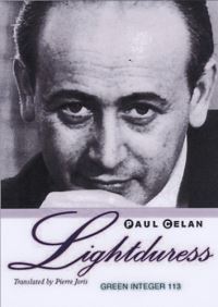 Book Cover for Lightduress by Paul Celan