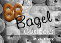 Book Cover for 88 Bagel Cartoons by Mike Clarke