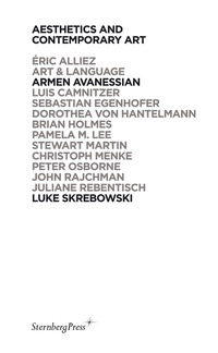 Book Cover for Aesthetics and Contemporary Art by Éric Alliez