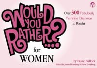 Book Cover for Would You Rather...? For Women by Justin Heimberg, David Gomberg