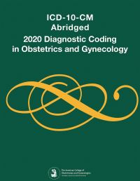 Book Cover for ICD-10-CM Abridged, Diagnostic Coding in Obstetrics and Gynecology, 2020 by American College of Obstetricians and Gynecologists