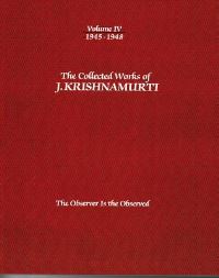 Book Cover for The Collected Works of J.Krishnamurti - Volume IV 1945-1948 by J Krishnamurti