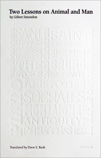 Book Cover for Two Lessons on Animal and Man by Gilbert Simondon