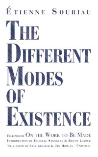 Book Cover for The Different Modes of Existence by Etienne Souriau