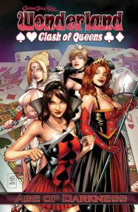 Book Cover for Wonderland, Clash of Queens. Age of Darkness by Joe Brusha, Ralph Tedesco, Raven Gregory, Troy Brownfield