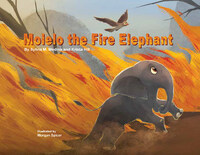 Book Cover for Molelo the Fire Elephant by Sylvia M Medina, Krista Hill