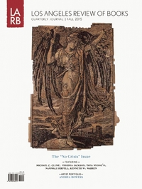 Book Cover for Los Angeles Review of Books Quarterly Journal Fall 2015 by Tom Lutz