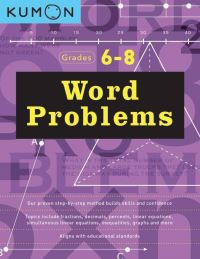 Book Cover for Kumon Word Problems Grades 6/8 by Kumon