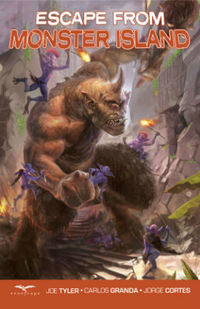 Book Cover for Escape from Monster Island by Joe Tyler, Joe Brusha, Jorge Alberto Cortes