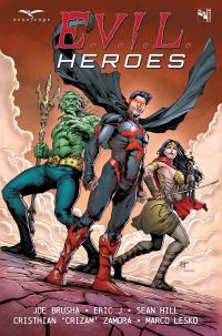 Book Cover for E.V.I.L. Heroes by Joe Brusha