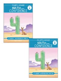 Book Cover for Fourth Grade Math With Confidence Student Workbook Bundle by Kate Snow, Shane Klink