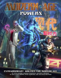 Book Cover for Modern AGE Powers by Steve Kenson, Malcolm Sheppard, Meghan Fitzgerald, Matthew Foreman, Oz Mills, Jack Norris, Chase Schneider