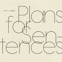 Book Cover for Plans for Sentences by Renee Gladman