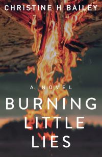 Book Cover for Burning Little Lies by Christine H Bailey