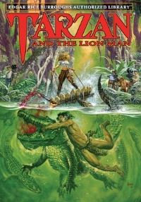 Book Cover for Tarzan and the Lion Man by Edgar Rice Burroughs