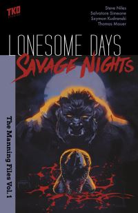 Book Cover for Lonesome Days, Savage Nights by Steve Niles, Salvatore A Simeone