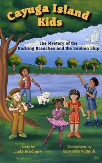 Book Cover for The Mystery of the Barking Branches and the Sunken Ship by Judy Bradbury