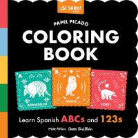Book Cover for Papel Picado Spanish Coloring Book by Mike Alfaro
