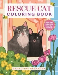Book Cover for Rescue Cat Coloring Book by Madeleine Belanger