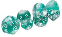 Book Cover for Thracian Azure Swirl Dice - DCC Funky 7-Set by Goodman Staff