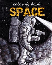 Book Cover for Coloring Book - Space by Alex Dee