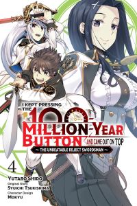 Book Cover for I Kept Pressing the 100-Million-Year Button and Came Out on Top. Volume 4 by Shuichi Tsukishima