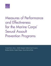 Book Cover for Measures of Performance and Effectiveness for the Marine Corps' Sexual Assault Prevention Programs by Coreen Farris, Terry L Schell, Margaret Tankard, Lisa Jaycox, Barbara A Bicksler, Angela Clague, Dionne BarnesProby, National Defense Research Institute US, Rand Corporation