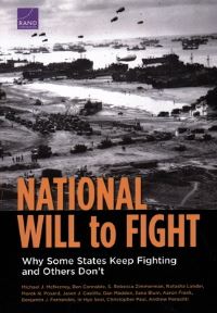 Book Cover for National Will to Fight by Michael J McNerney, Arroyo Center, United States Department of the Army