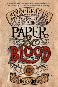 Book Cover for Paper & Blood by Kevin Hearne