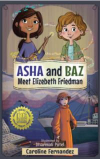 Book Cover for Asha and Baz Meet Elizebeth Friedman by Caroline Fernandez