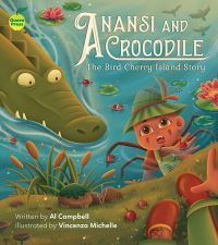 Book Cover for Anansi and Crocodile by Al Campbell