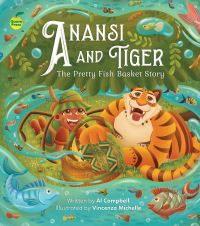 Book Cover for Anansi and Tiger by Al Campbell