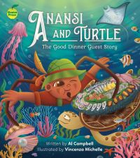 Book Cover for Anansi and Turtle by Al Campbell