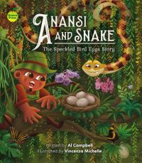 Book Cover for Anansi and Snake by Al Campbell