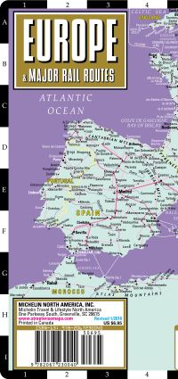 Book Cover for Streetwise Europe & Major Rail Routes Laminated Map by 